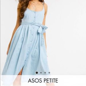 Soft denim midi dress